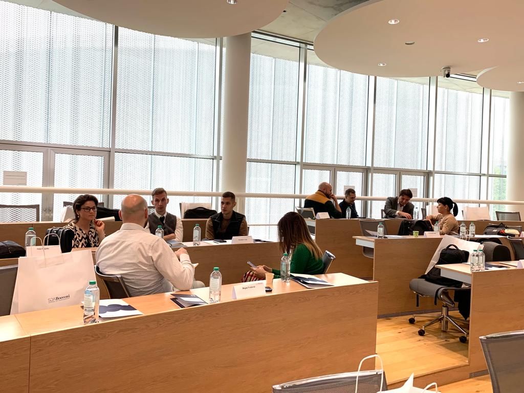 ESEM_BizSchool's tweet photo. The ESEM Business School participants in Corporate Strategy Programme at SDA Bocconi are diving deep into Strategy Architecture, Competitive Landscape analysis &amp; real-life case studies w/ Massimiliano Bruni. 

Stimulating group work, valuable insights, unique learning! https://t.co/ijIjRyHjPx