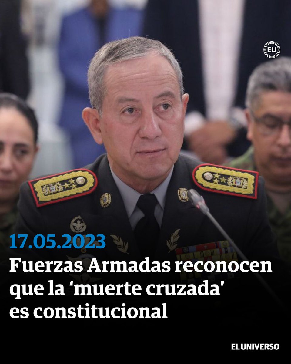 eluniversocom's tweet photo. Fuerzas Armadas reconocen que la ‘muerte cruzada’ es constitucional y advierten que actuarán con firmeza ► https://t.co/Hq3PGIR3zh https://t.co/nPSM9s4sca