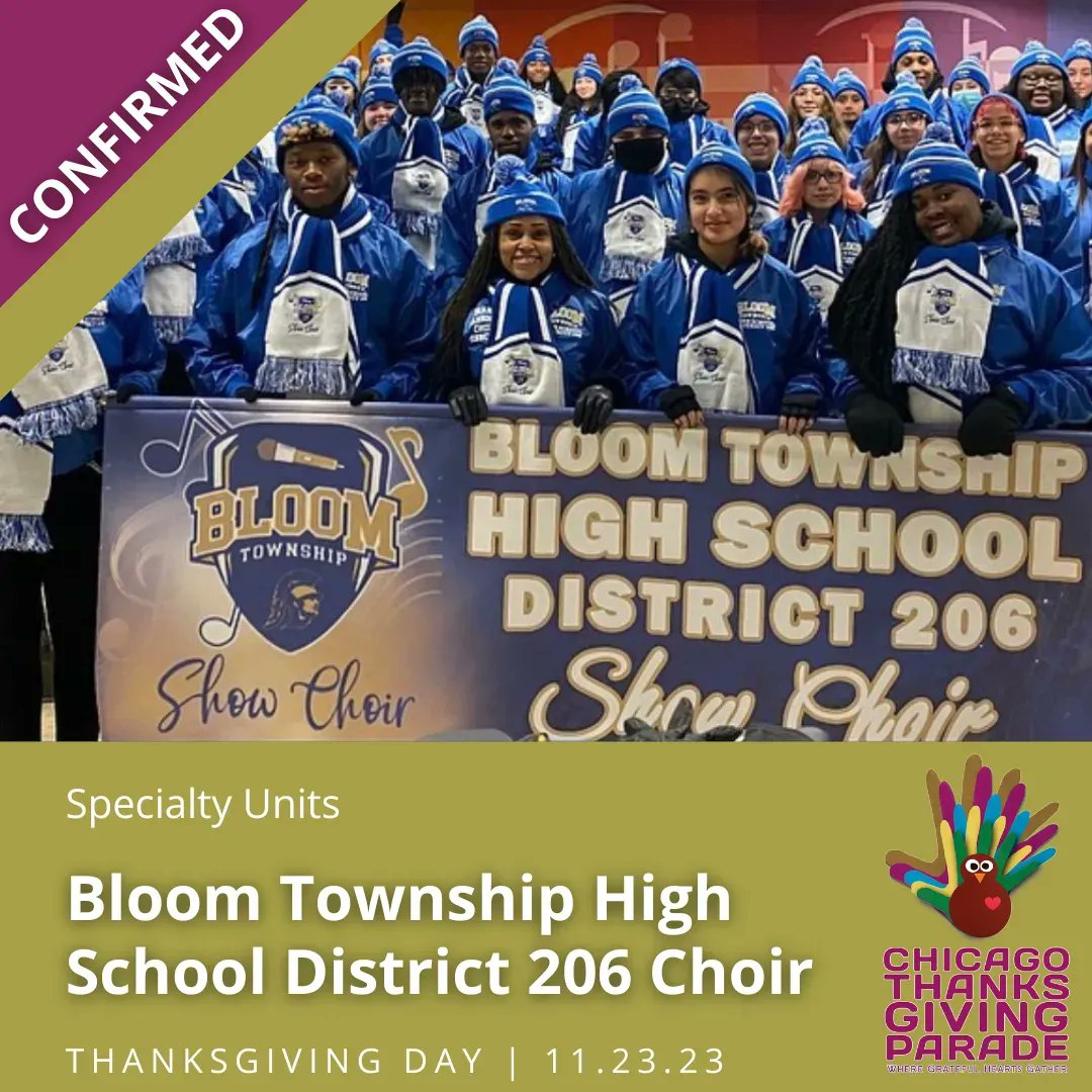 Chicago Thanksgiving Parade (@chiparade) on Twitter photo Harmony is in the air! Bloom Township High School District 206 Choir is set to grace the Chicago Thanksgiving Parade with its uplifting music and high-energy performance! πΆπ¦
 
<a href="/bloom_choir/">BloomTownshipDistrict206Choir</a> Harmony is in the air! Bloom Township High School District 206 Choir is set to grace the Chicago Thanksgiving Parade with its uplifting music and high-energy performance! πΆπ¦
 
<a href="/bloom_choir/">BloomTownshipDistrict206Choir</a>