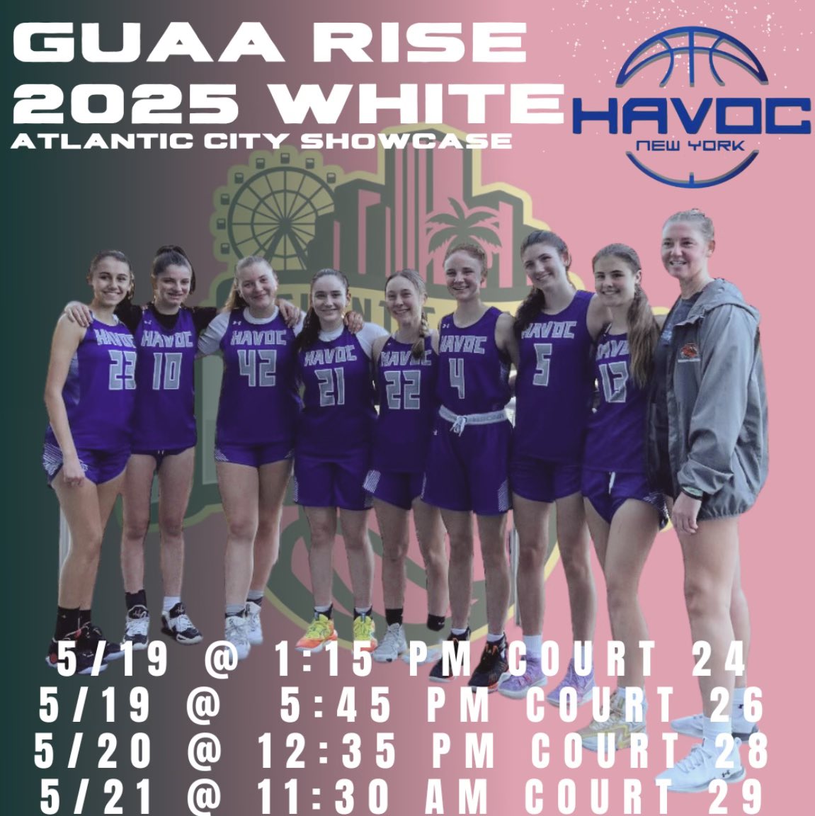 nyhavoc's tweet photo. Next up schedules for our 2025 GUAA and 2025 GUAA Rise teams this weekend in Atlantic City. They are ready to compete. #bluebloods https://t.co/L78ijD2bZ2
