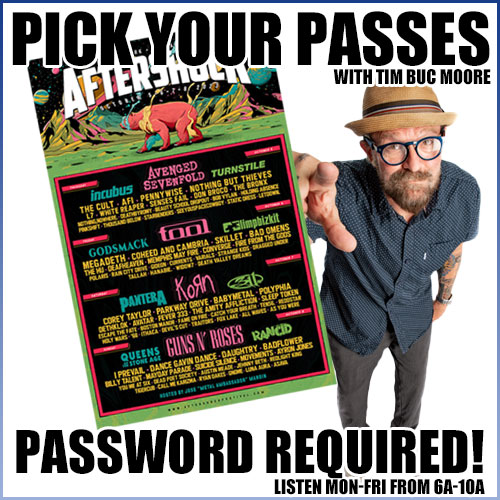 zrockfm's tweet photo. Timmy is hording AFTERSHOCK single day passes https://t.co/zTUhZbwKCL