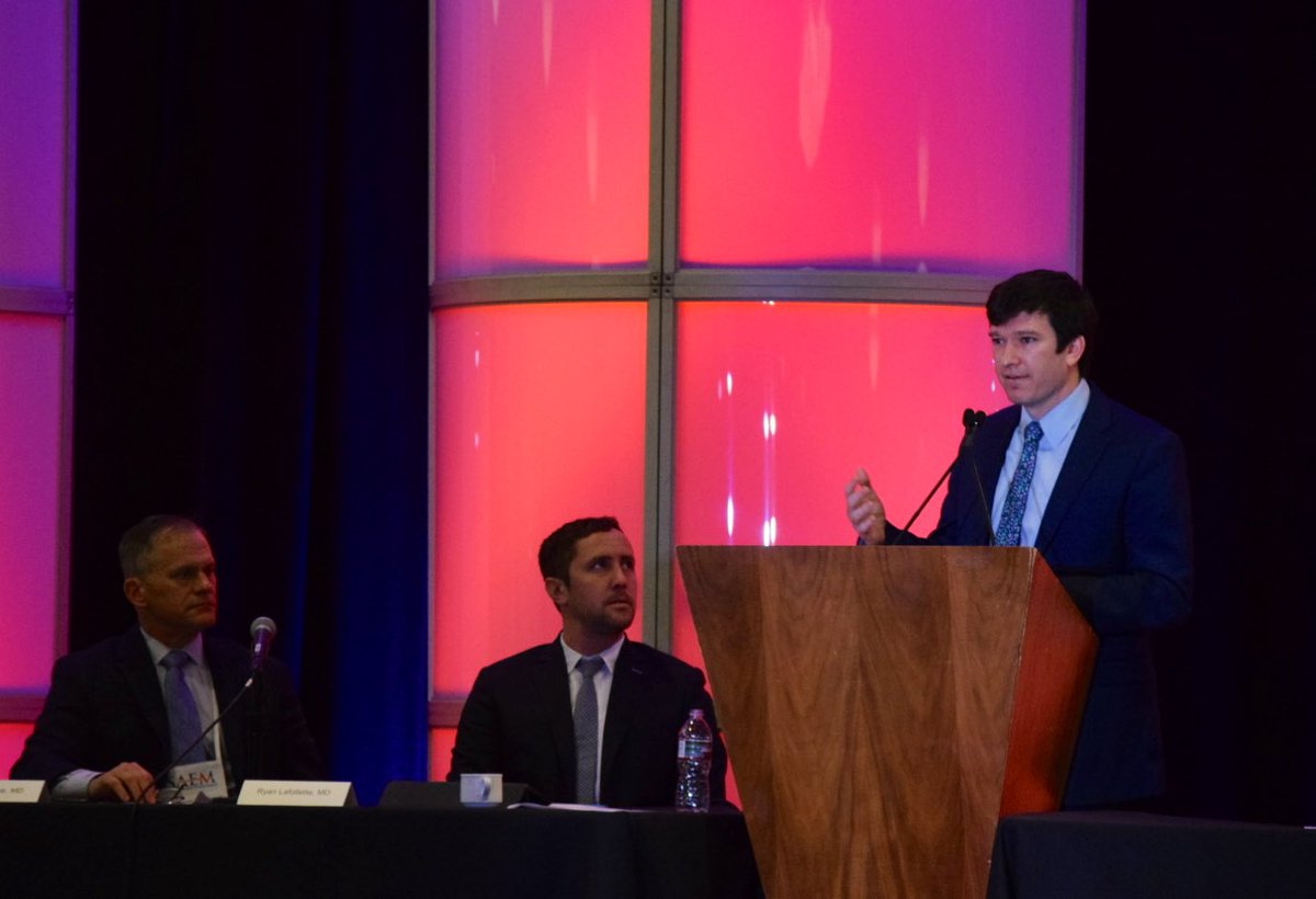 Yale_EM's tweet image. “Emergency Medicine Workforce Attrition Differences by Age and Gender”, a fantastic plenary from @CameronGettel at #Saem23