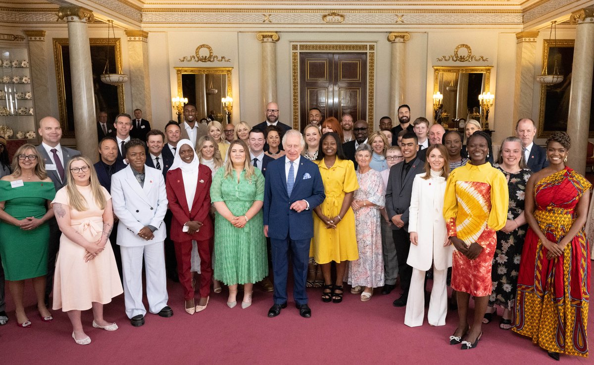 RoyalFamily's tweet photo. 👏 Congratulations to the 2023 @PrincesTrust Award Winners!

Following last night’s ceremony, The King welcomed the winners to Buckingham Palace to continue the celebrations and congratulate them on their achievements.

Find out more: https://t.co/ProT7EaUe6 https://t.co/oHCbB9wMc5