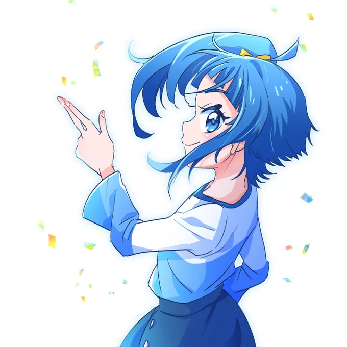体調崩してしばらく絵描いてなかったので、リハビリがてらプリキュアのソラ描いた。 #precure #キュアスカイ