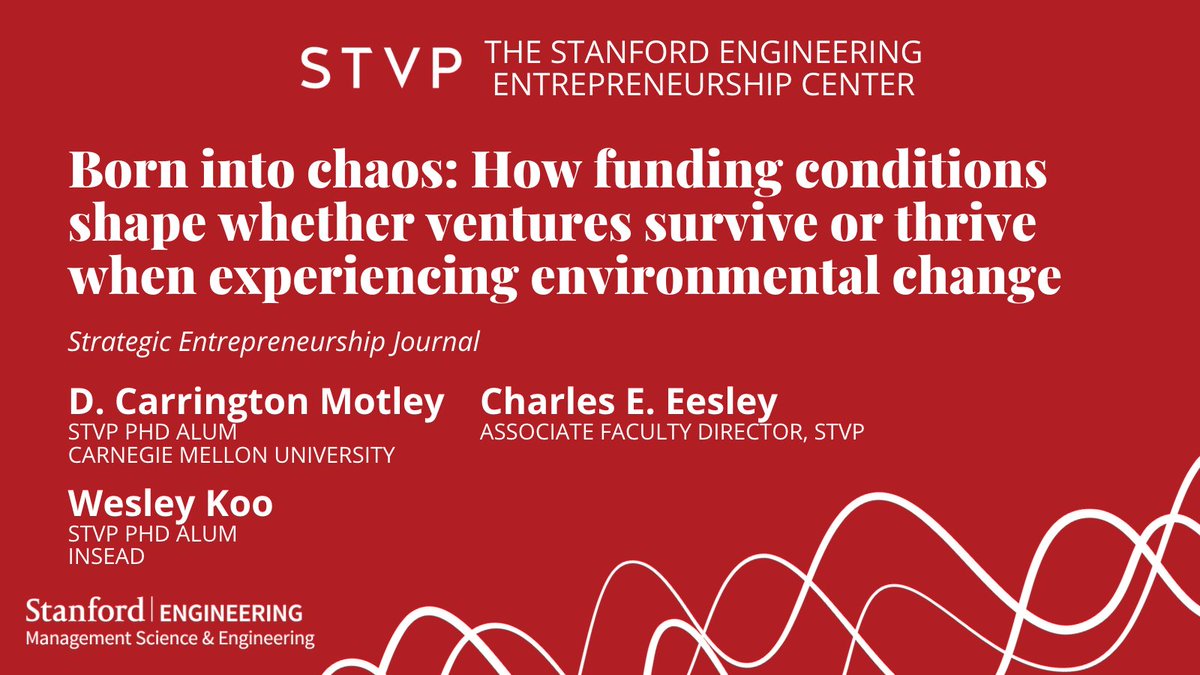ECorner's tweet photo. New research by @StanfordEng Assoc Prof Chuck Eesley & 2 #STVP PhD alumni, D. Carrington Motley of @CarnegieMellon and @shwesley of @INSEAD, finds that functionally diverse teams survive longer when facing environmental changes. https://t.co/4kG0Qek3iq https://t.co/Y86ToEBfNL