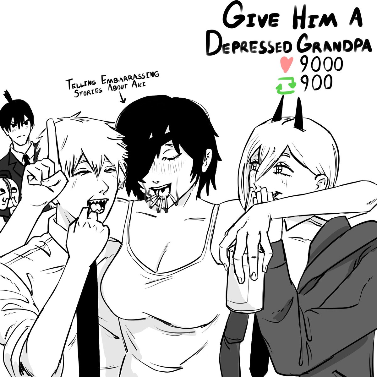 GoldenPenHD's tweet image. It’s Himmy story time! #chainsawman