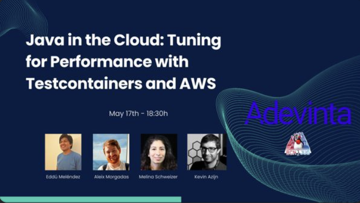 ⏰Starting soon in #Barcelona!!

🔬 Dive into the world of #Testcontainers for #IntegrationTesting and Local Development!  Discover the new features of @springboot 3.1. Plus you'll get to meet @EdduMelendez, @aleixmorgadas, @mdelapenya & @ealeyner!
 
ow.ly/QA8W50OqlOm