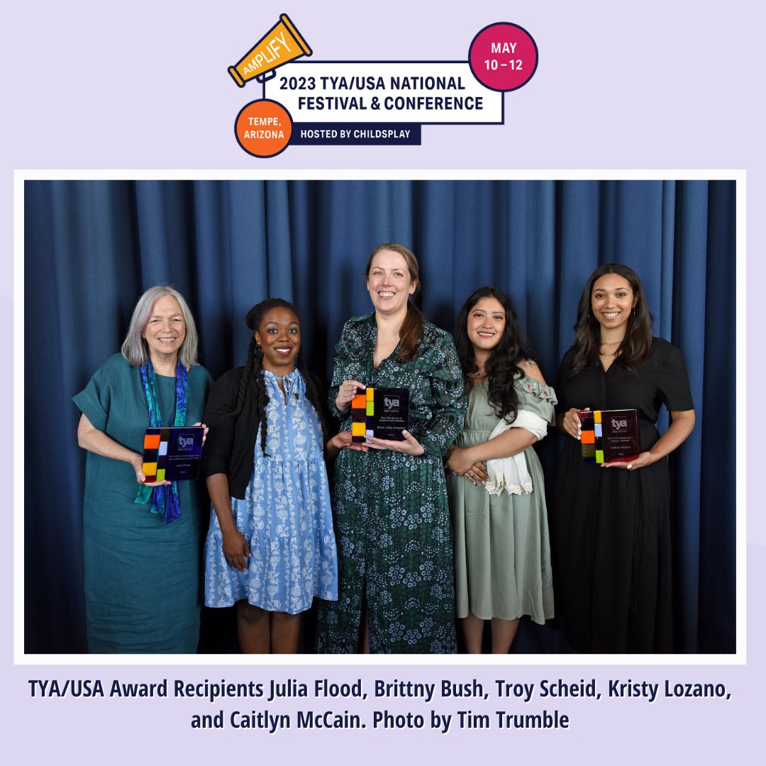 TYA_USA's tweet photo. Thank you to the 300+ theatre-makers who joined us in Tempe, AZ at our 2023 National Festival &amp; Conference! Our Festival &amp; Conference continues next month through the Virtual Track! Click here for more information: https://t.co/xWoBOCqsEJ #amplifyTYA23 https://t.co/D0hNfFrpd6