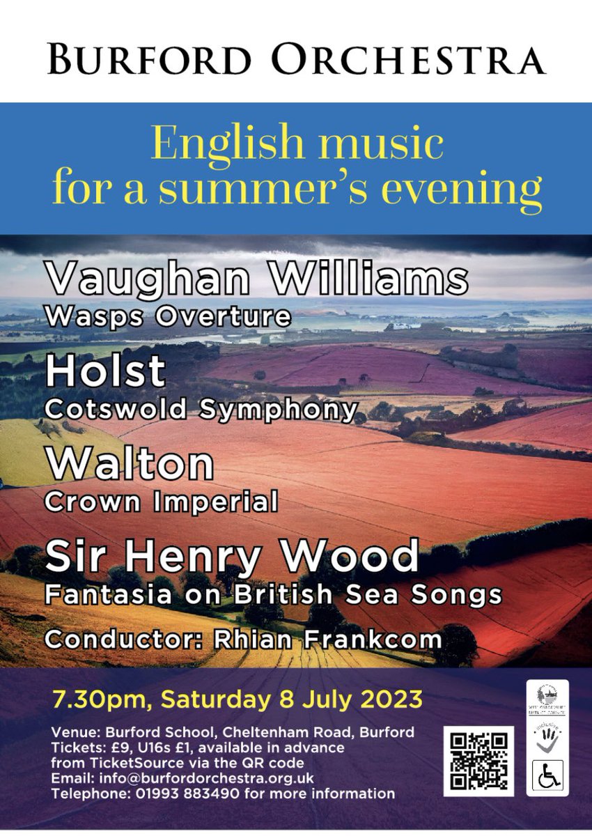 Get the bunting back out! Our next concert on 8th July will be an evening of great British classics #holst #vaughanwilliams #walton #henrywood