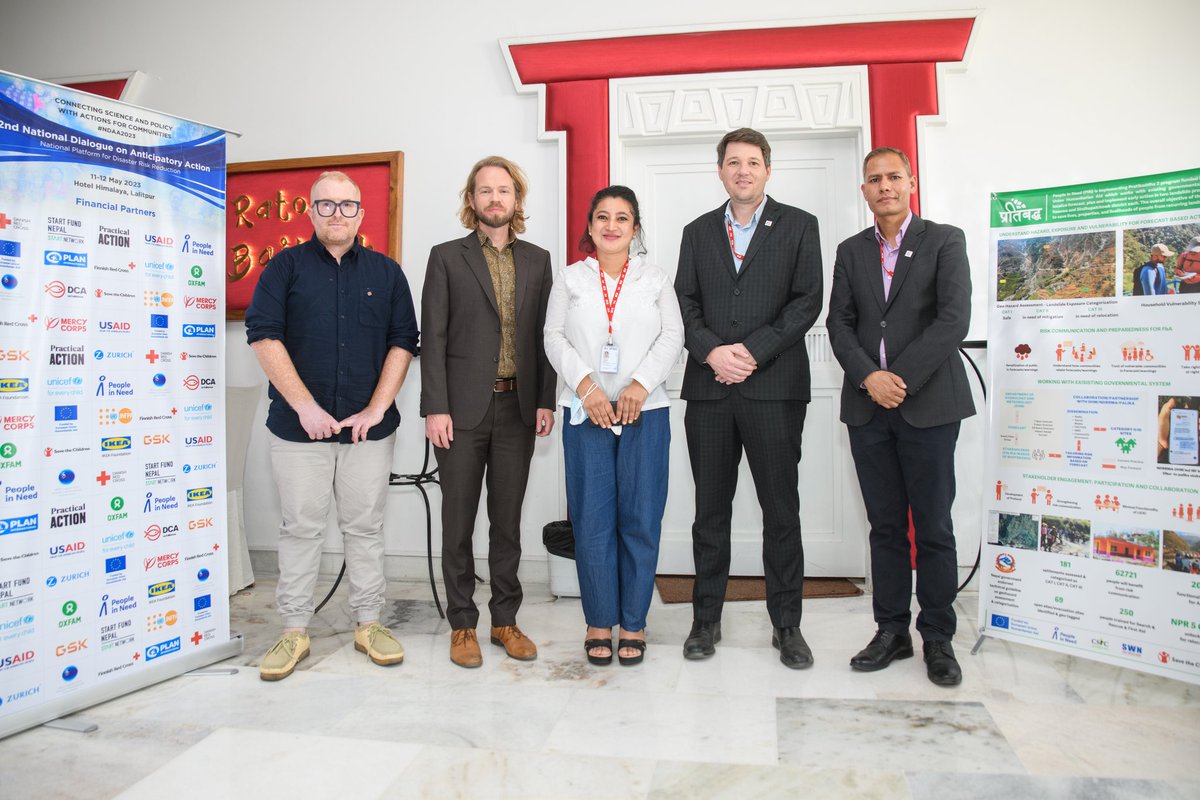 Sushchini's tweet image. No one should suffer from predictable disasters. @finlandinnepal came to support the 2nd Dialouge Platform on Anticipatory Actions.#NDAA2023 #collectiveactions @finlandinnepal @PunainenRisti @IFRCAsiaPacific @NepalRedCross @DanRedCrossNP @NDRRMA_Nepal @DhmNepal