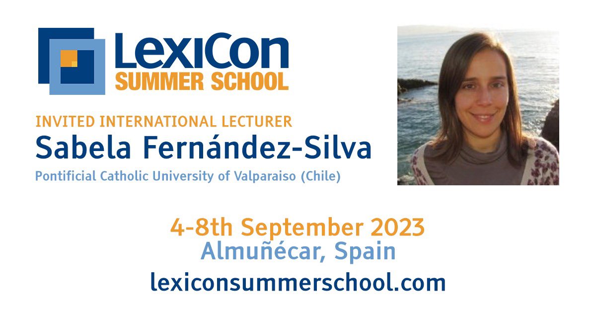 LexiCon Research Group (@lexicon_rg) on Twitter photo At the LexiCon Summer School, we are thrilled to welcome Professor <a href="/SFernandezSilva/">SabelaFernándezSilva</a>. A recognized expert in term variation, she will deliver two insightful lectures on the topic. The school will take place on September 4-8, 2023. Limited spots!lexiconsummerschool.com At the LexiCon Summer School, we are thrilled to welcome Professor <a href="/SFernandezSilva/">SabelaFernándezSilva</a>. A recognized expert in term variation, she will deliver two insightful lectures on the topic. The school will take place on September 4-8, 2023. Limited spots!lexiconsummerschool.com