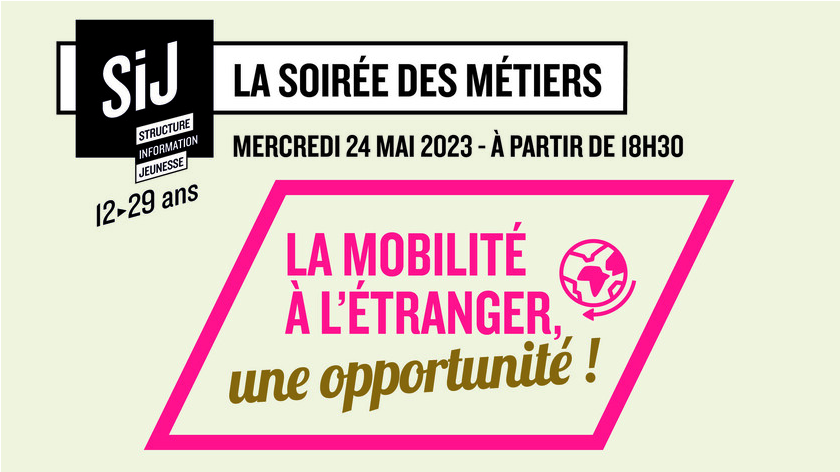 VilleNanterre's tweet photo. #Métiers
La structure information jeunesse vous propose une soirée spéciale des métiers !🆒
Le 24/05, la thématique "La mobilité à l'étranger, une opportunité", avec la présence d'intervenants spécialisés.✨
N'attendez-pas pour vous inscrire ! ➡️https://t.co/62OAD1YB7L https://t.co/27o34wZV2V