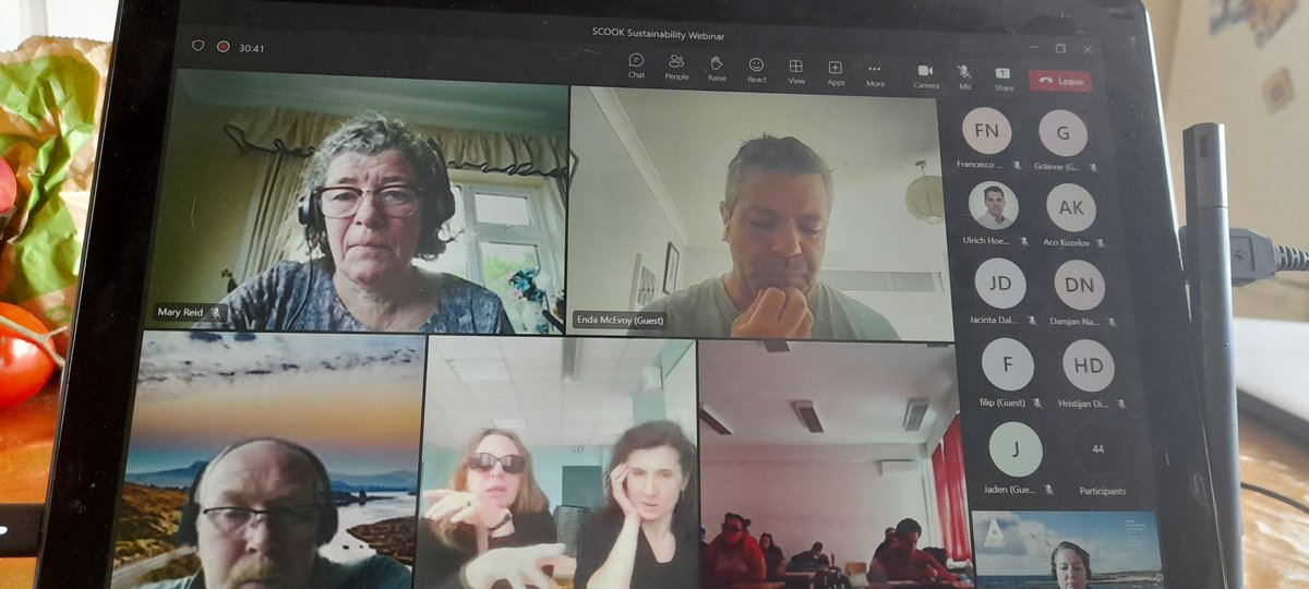 Sarah Berthaud (@sarahberthaud) on Twitter photo Stimulating webinar on sustainability & #HoReCa sector w our 🇮🇪, 🇫🇷, 🇪🇸& 🇲🇰 partners. Great organising by colleagues extraordinaire <a href="/ReidmaryMary/">Mary Reid</a> & <a href="/EamonnHoult/">Eamonn Hoult</a>. Support from <a href="/UlrichHoeche/">Ulrich Hoeche</a>& Dr Francesco Noci. Absolutely amazing contributions from <a href="/endamcevoy/">enda mcevoy</a> & <a href="/MauriceMcgeeha2/">Maurice Mcgeehan</a> Stimulating webinar on sustainability & #HoReCa sector w our 🇮🇪, 🇫🇷, 🇪🇸& 🇲🇰 partners. Great organising by colleagues extraordinaire <a href="/ReidmaryMary/">Mary Reid</a> & <a href="/EamonnHoult/">Eamonn Hoult</a>. Support from <a href="/UlrichHoeche/">Ulrich Hoeche</a>& Dr Francesco Noci. Absolutely amazing contributions from <a href="/endamcevoy/">enda mcevoy</a> & <a href="/MauriceMcgeeha2/">Maurice Mcgeehan</a>