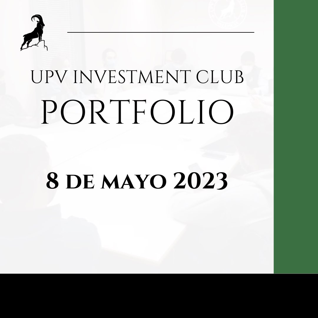 UPV_IC's tweet photo. ACTUALIZACIÓN DEL UPV IC PORTFOLIO‼️ 08/05/2023                                                                                    Las imágenes no representan ninguna recomendación de inversión. https://t.co/AYuvWkMeyy