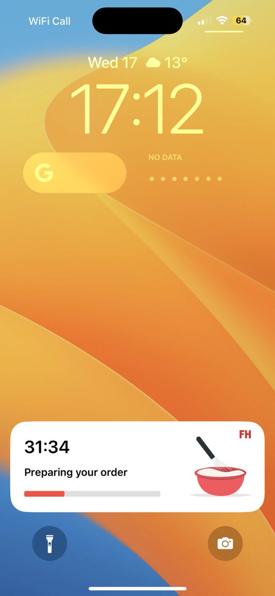 RossVlogs's tweet image. I certainly do like the widget at the bottom for my cooking food from my takeaway. Thank you Apple for implementing such good widgets that I didn’t even know existed. #applewidget #apple