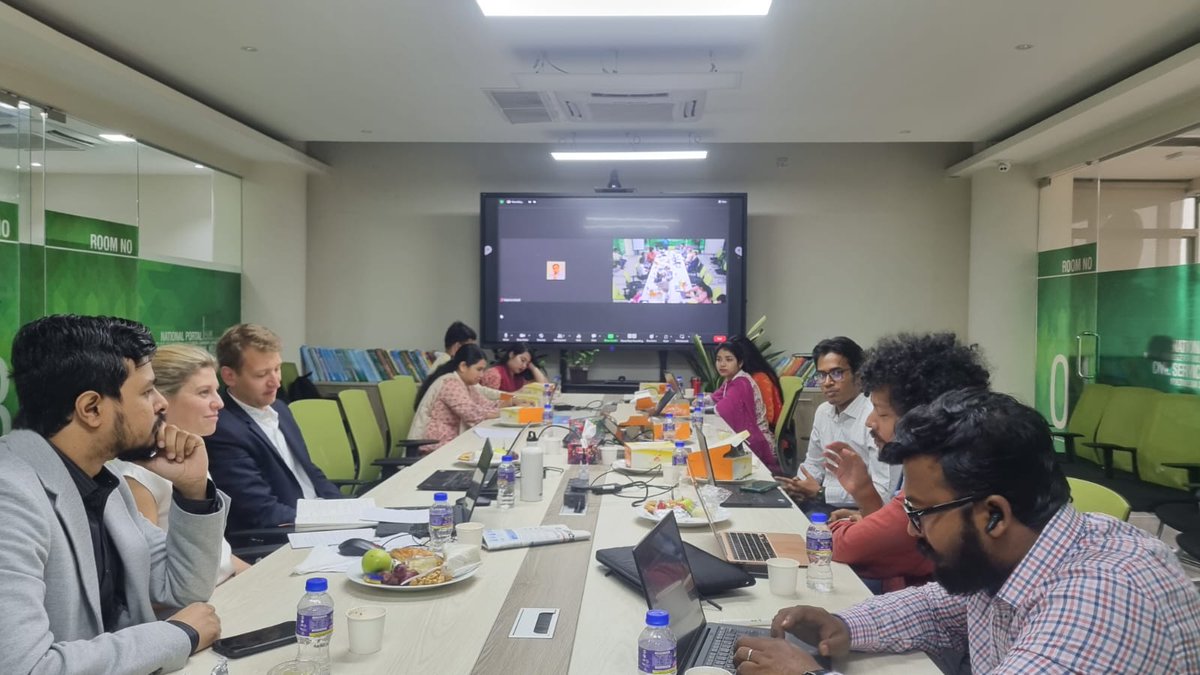 a2i_bd's tweet photo. The @a2i_bd had the pleasure of hosting esteemed representatives from @wef,@tanyamilberg &amp; #OstapLutsyshyn🤝to discuss mutual interests and explore potential collaborations with @a2i_bd's top officials @AshfaqZaman_cpa @Mehdisophy
#SmartBangladesh2041 #WEF https://t.co/r0WwUYRrQY