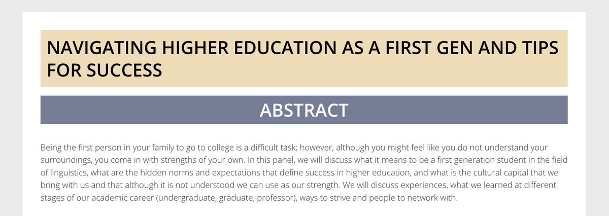 First person in your family in college? Join us! “Navigating higher education as a first-gen and tips for success” tinyurl.com/4xhafvnw First Gen Access &amp; Equity tinyurl.com/yc33nyyn June 28. Miranda McCarvel, Iara Mantenuto &amp; Tran Truong #LsaInstitute2023  <a href="/LingSocAm/">Linguistic Society of America</a>