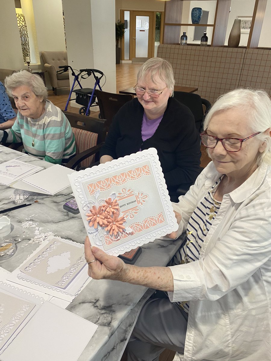 Connie’s crafts is back for another month  at Willow Brook 🥰🥰 

Birthday cards being made tonight 

<a href="/RiversideUK/">Riverside Group</a>