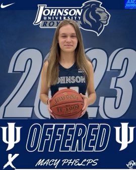 Macy Phelps (@macyphelps_) on Twitter photo After a great talk with <a href="/JUCoachLawhon/">Coach Bryon Lawhon</a> and an amazing visit, I am blessed to receive an offer from <a href="/JUTNWBB/">Johnson University Women’s Basketball</a> . After a great talk with <a href="/JUCoachLawhon/">Coach Bryon Lawhon</a> and an amazing visit, I am blessed to receive an offer from <a href="/JUTNWBB/">Johnson University Women’s Basketball</a> .
