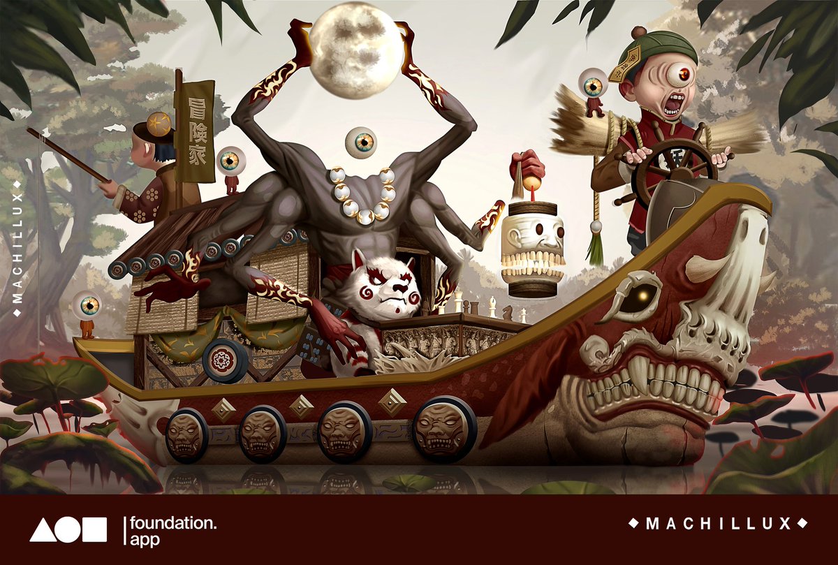 Time for new 1/1 on FND

'Charon' - a ship head to the after life.
with Hypnos world by <a href="/satyrusNFTs/">Satyrus Meta Art</a> 

This amazing piece will be showing in Rome, Italy. What an excitement!

Link below👇