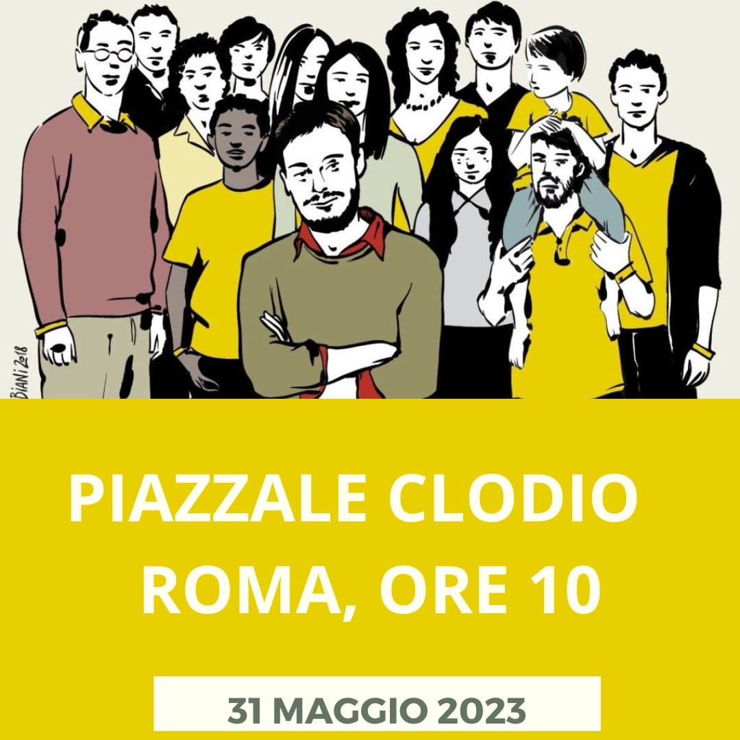 Il #31maggio saremo accanto alla famiglia #Regeni a #PiazzaleClodio.
Si terrà un'udienza importante, è importante esserci per dimostrare concretamente il sostegno e l'affetto del #popologiallo

Chi può, ci sia

#veritaegiustiziaperGiulio #veritapergiulioregeni
