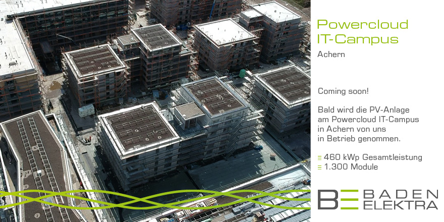 badenelektra's tweet image. Die VorBEreitungen laufen. 👷🏼🔜☀️✅ Bald kann die Photovoltaik-Anlage am Powercloud-IT-Campus in #Achern von uns in Betrieb genommen werden. 😊👍🏼 Wusstest Du❓Für #Photovoltaik-Anlagen ab 135 kW wird ein #Anlagenzertifikat Typ B benötigt. #architektur #elektroplanung #powercloud