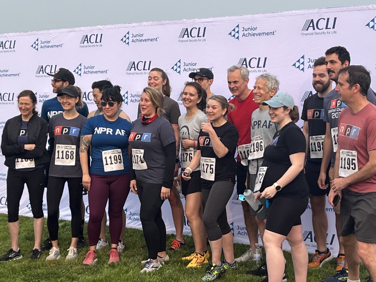 wcorn92's tweet image. Team NPR ready to go at #CapChallenge