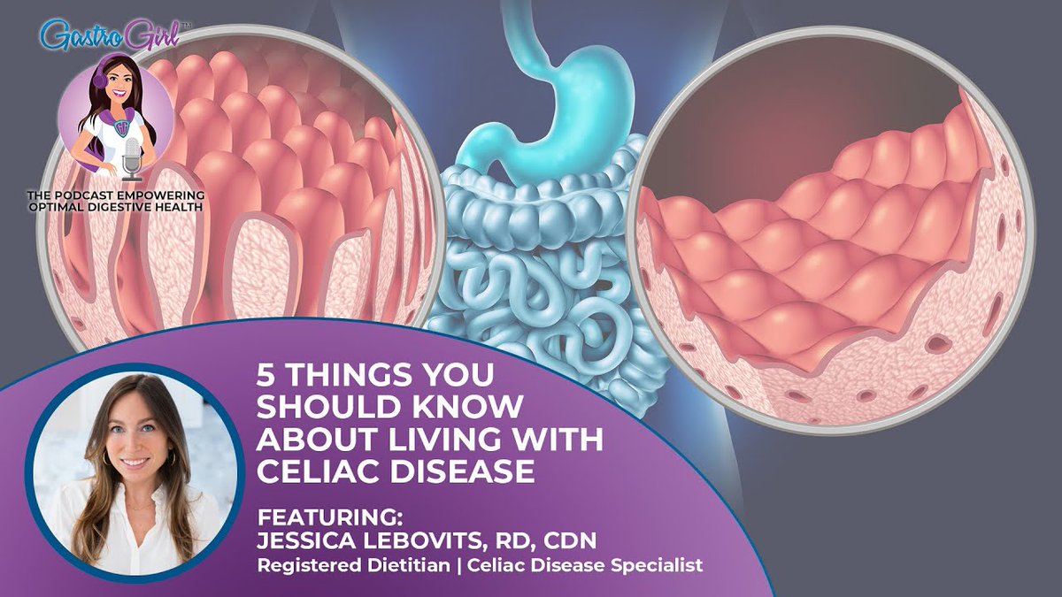 FIVE THINGS YOU NEED TO KNOW about #celiacdisease for #celiacdiseaseawarenessmonth with <a href="/gfree_rd/">Jessica Lebovits, RD, CDN</a>! Watch the full length video now on YouTube!

 buff.ly/42xKyPV