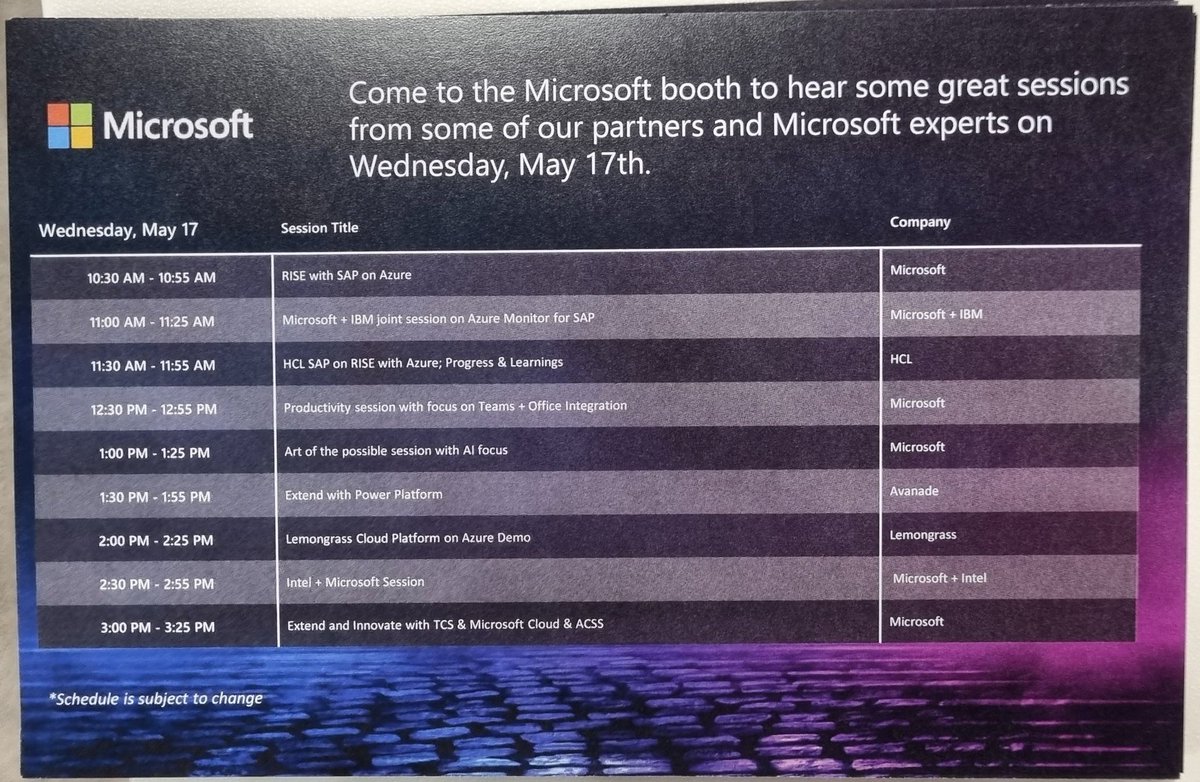 With lots of great sessions in our booth. Make sure to stop by!