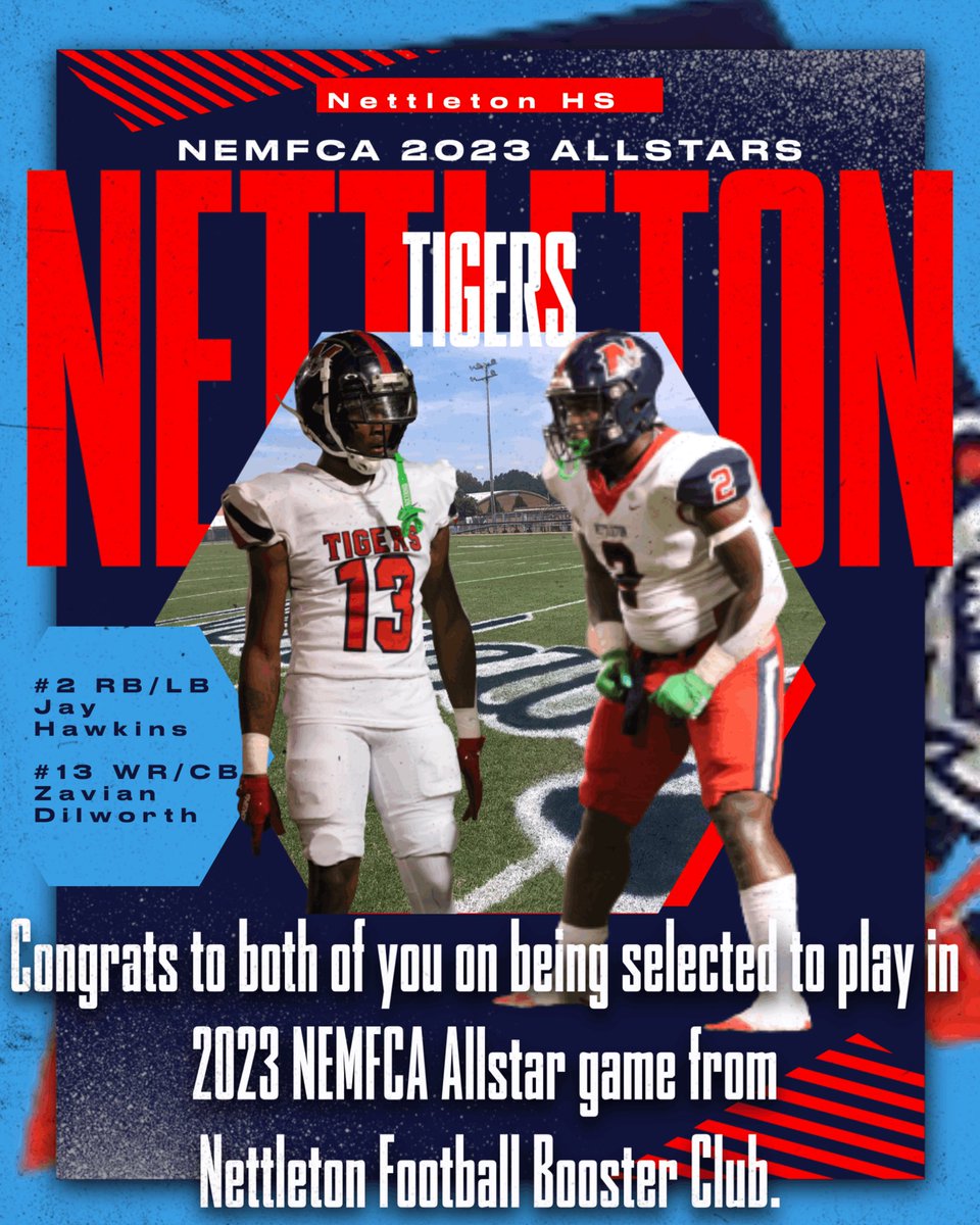 coachjbkeith's tweet image. Good luck to @Jayhawkins91 and @ZavianDilworth as they play their last HS football game tonight in the 2023 @NEMFCA2013 All Star game.