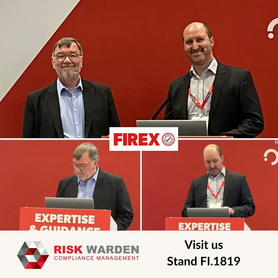 Excellent first day at #Firex2023. Thank you to everyone who attended our seminar on 'How to ensure your #risk and #compliance management is fit for the future' - Our Sr Team nailed it. #FireSafety  #RiskManagement #ComplianceManagement #BuildingOwners #RiskOwners #ExCeLLondon