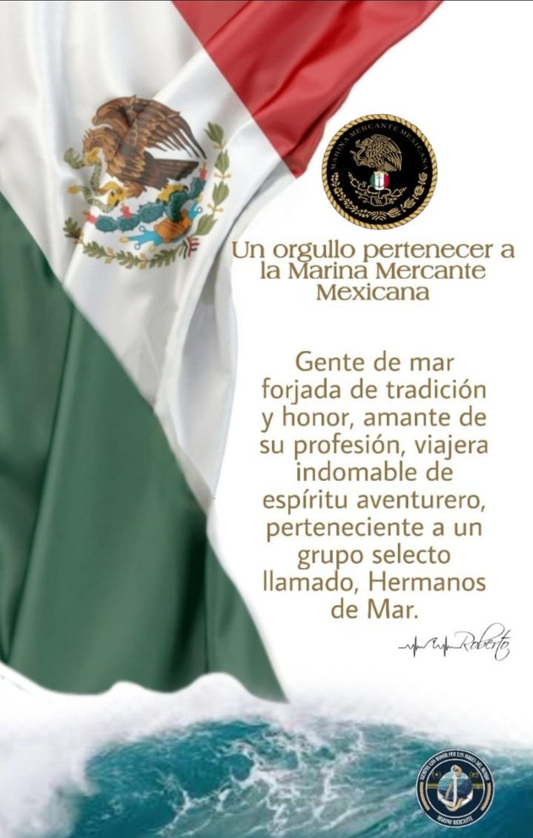 #MarinaMercanteVive.
#ElMarNosUne
#marinosmercantesyucatán
#marinosmercantesmexicanos