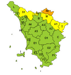 🟠#Allertameteotos - Prorogati a domani, 18 maggio, il codice #arancione per rischio idrogeologico idraulico relativo al relativo al reticolo minore per l'Alto #Mugello e il codice #giallo per Mugello, Valtiberina, Garfagnana e Casentino