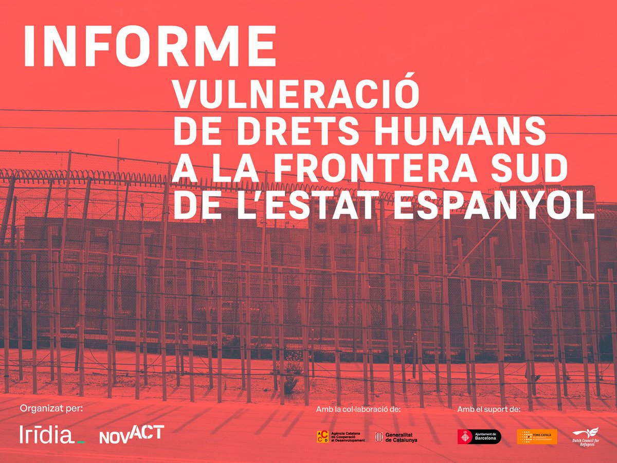 novact__'s tweet photo. @desdelamoncloa @_minecogob @SEDIAgob @Lafede_cat @centre_IRIDIA @ObservatorioTAS @algorights @AlgoRacers @algo_race @DigitalFems @CECUconsumo ❗️Las organizaciones de la sociedad civil pedimos que también se aplique el enfoque basado en #derechos en las Fronteras y que se prohiba la biometria y la perfilación étnica
🔗Lo advertimos en el informe #DDHHFronteraSur https://t.co/MsTqXjfxoJ https://t.co/f5dcpT6Ipd