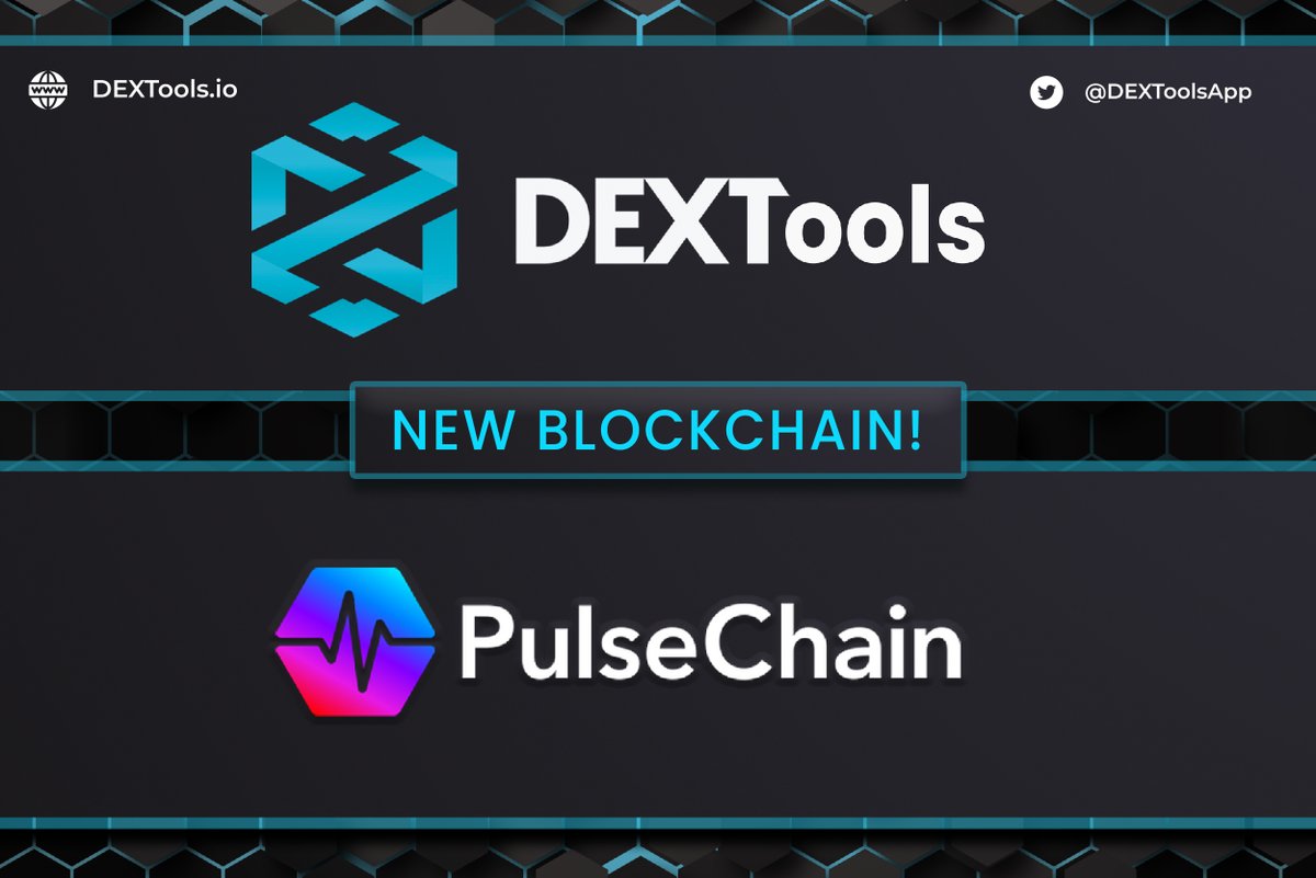 Hey $DEXT Community!

🆕 We are delighted to announce that we have integrated <a href="/PulsechainCom/">PulseChain.com Ethereum fork including ERC20s</a>! 🔥

🔗dextools.io/app/en/pulse/p…

We have already reached 7️⃣5️⃣ chains! ⛓️🔝 
#DEXTools #PulseChain #DeFi #blockchain #PulseX