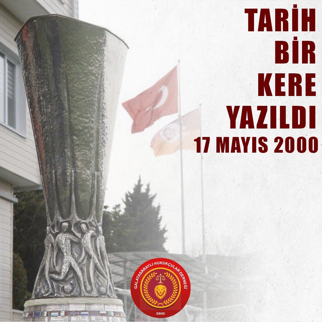17 Mayıs 2000 UEFA kupası şampiyonu Galatasaray 💪
#Galatasaray #tarihbirkereyazıldı #gshd