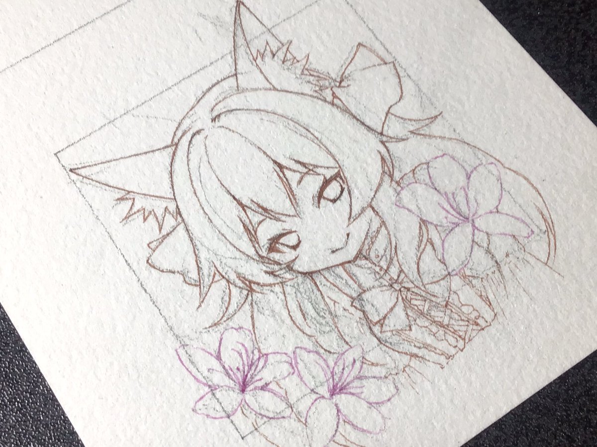 「線画上げ忘れてた」|ささつゆ🦊5/5【COMITIA144】H28b📚5/6【A40】参加のイラスト