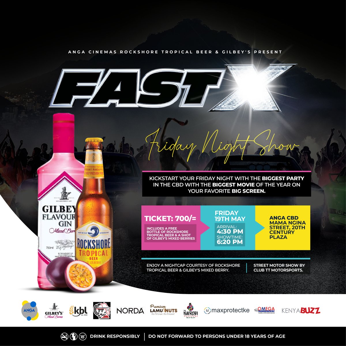 Angacinemas's tweet photo. Anga Fast X Drift Extravaganza and Fridat Night Show.
Witness the thrill of the drift at the heart of the City the Fast and Furious way, later experience #FastX on the #AngaCBD big screen with free Rockshore Tropical Beer & Gilbeys Mixed Berries.
GET TICKETS NOW https://t.co/EWcpk0SRF3
