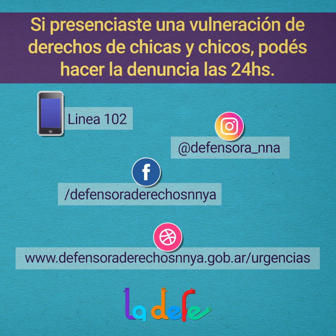 Defensoría de los Derechos de NNyA tweet media