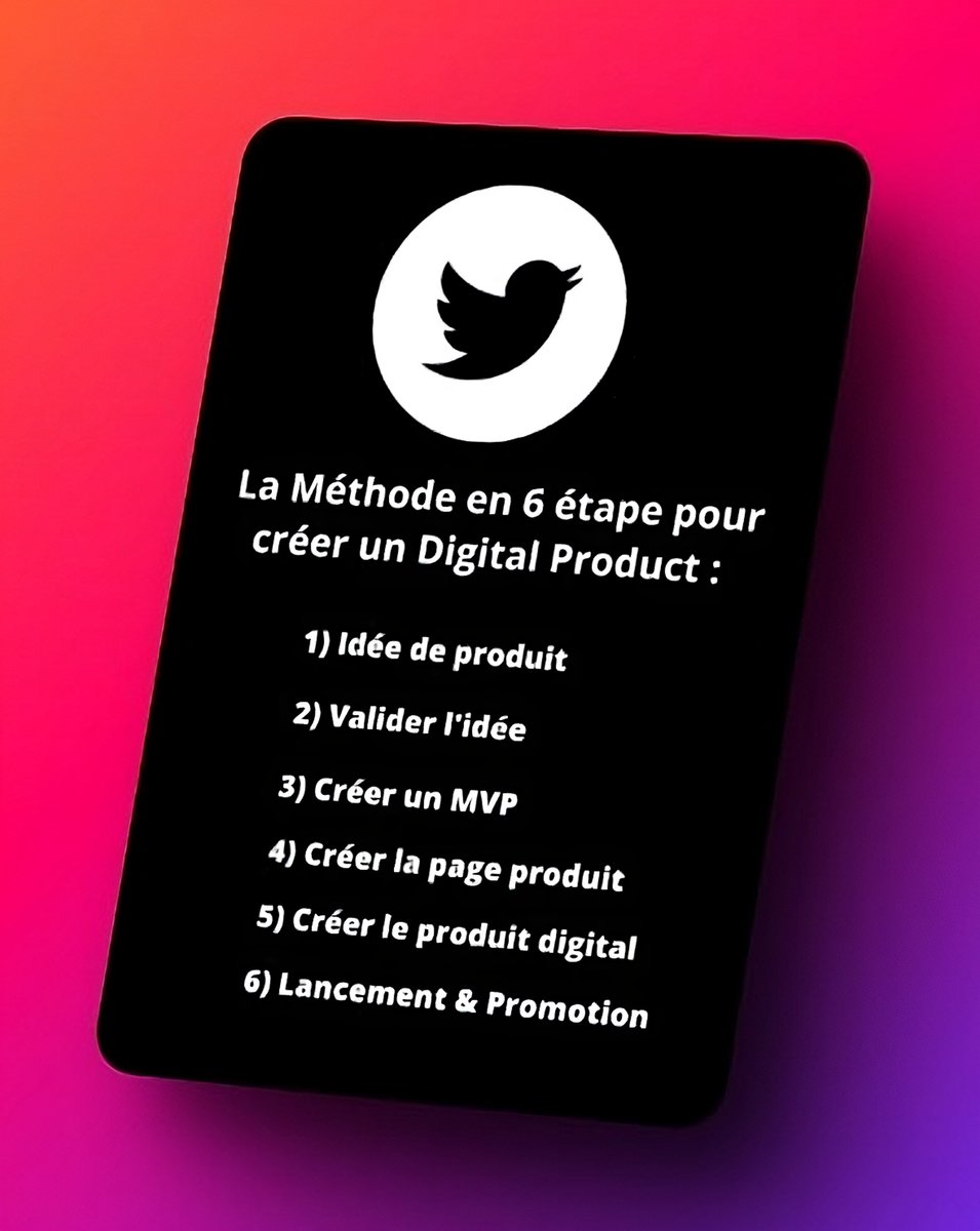 Des mecs de 16 ans gagnent 25K/mois en vendant des produits digitaux

C’est la meilleure façon de monétiser 🤑

Mais personne ne sait comment faire

Je te partage ma méthode pour créer ton premier produit digital

C'est GRATUIT si tu :

Like + RT + Commente "🙋‍♂️

Tu dois me follow