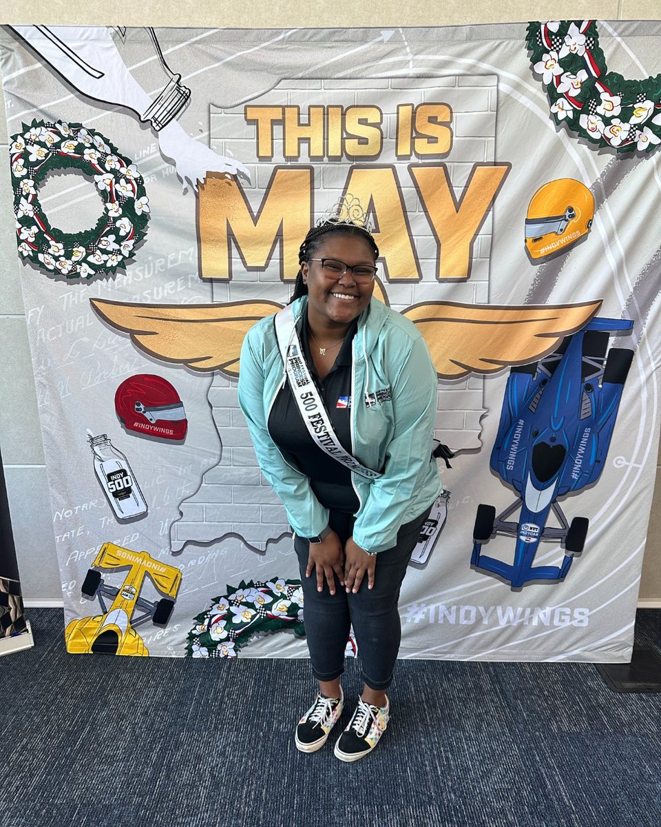 PrincessIndy500's tweet photo. Today's takeover is brought to you by junior, Mykah Coleman from @MarianUniv! Mykah is majoring in elementary education and is looking forward to the next half of May. Follow along on our Instagram stories for a day in her life๐๏ธ #goknights #princessprogram https://t.co/8WeKvhAnJy
