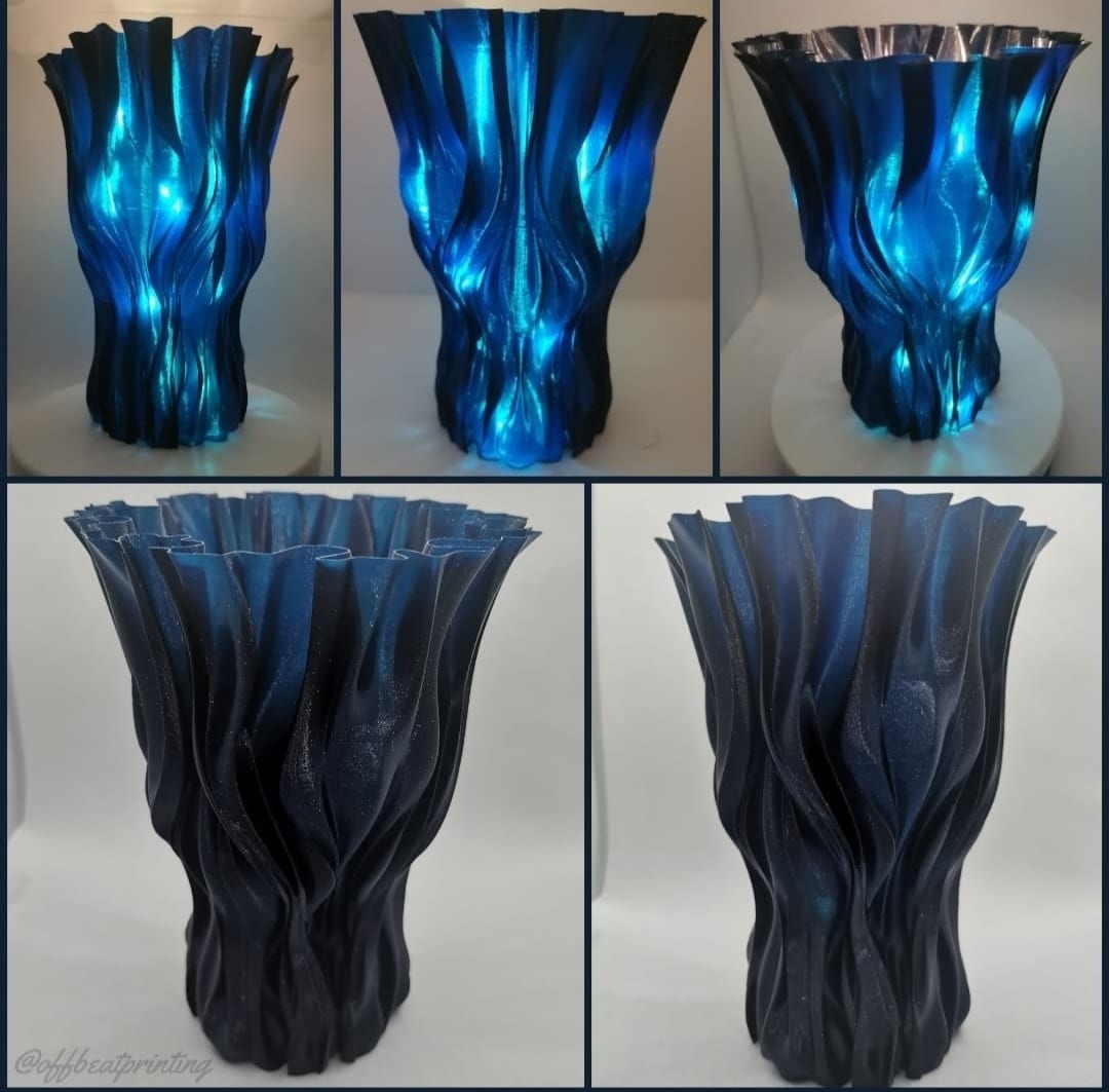 You can do so much with our @fiberlogy_3d #Filaments
@offbeatprinting once #3DPrinted this #beautiful Dominik Císař #vase in #Fiberlogy #Aurora #Filament & put some #FairyLights in it! 💙

Order some now as it's 20% off
3dfilaprint.com/product-catego…
#3DPrinting #3DPrinter #3DFilaPrint