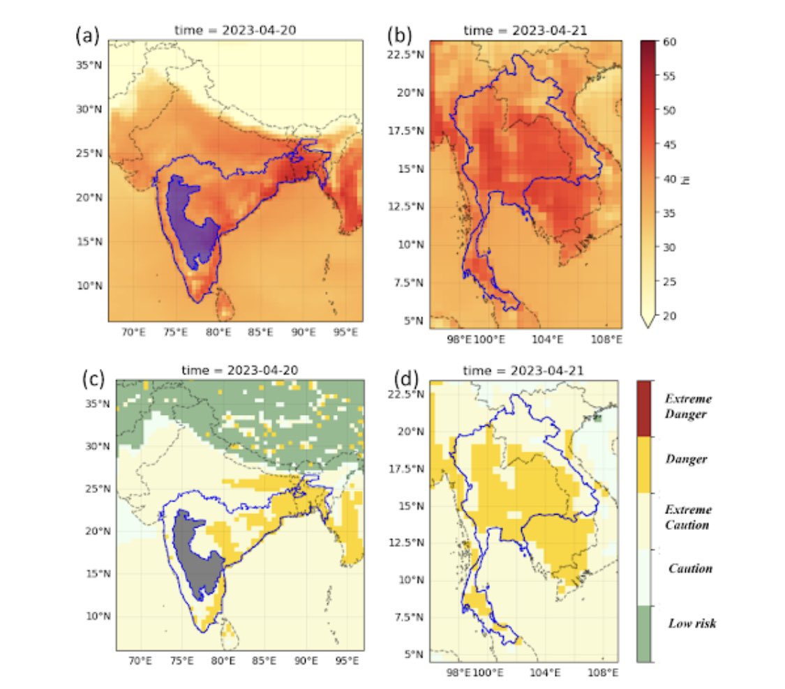 South & Southeast Asian humid heatwave shows again huge impact of climate change on heat. Despite this only 1 out of the 4 countries analysed has heat action plans in place. worldweatherattribution.org/extreme-humid-…