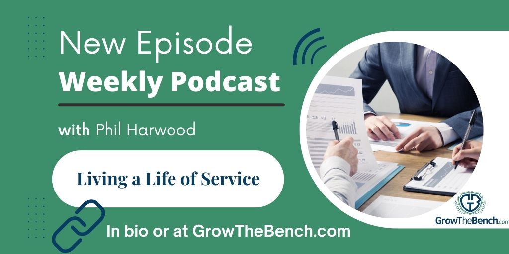 This week's podcast and blog talk about living a life with service involved. Phil highlights the importance of service throughout your life and how it can benefit you. Check it out through the link in our bio!