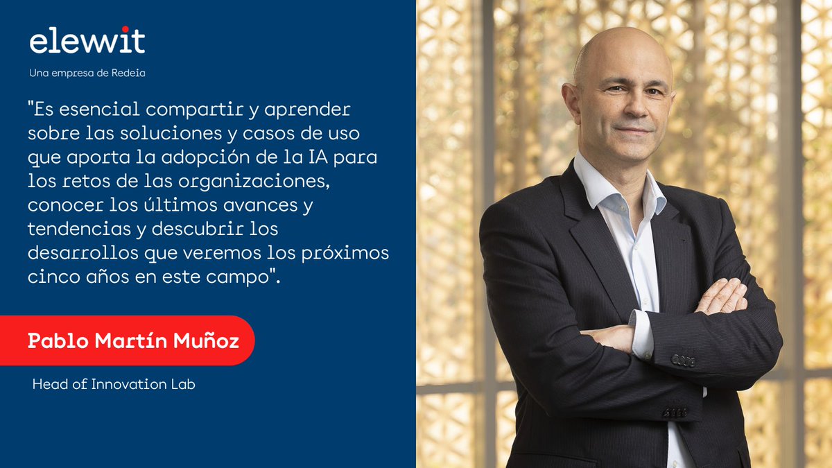 elewitventures's tweet photo. ¡Estamos en el encuentro para líderes de #innovación corporativa sobre #inteligenciaartificial en Granada! 🙌

🔵El responsable del #ElewitLAB, @martinmupablo, explicará los retos en #IA para lograr la #transiciónecológica y #conectividad.

Más info 👉 https://t.co/HFM70aIrw6. https://t.co/dto6EpqIvw