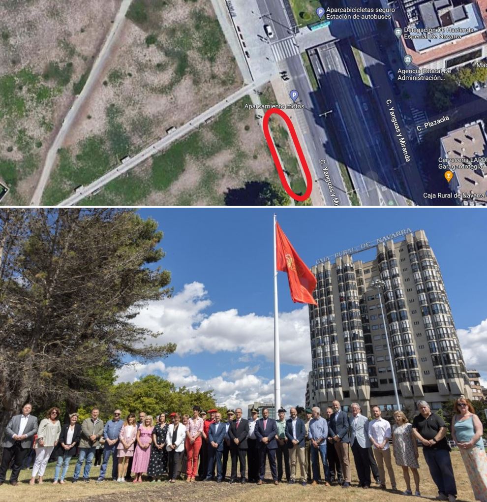 SOSterritorios's tweet photo. 🟥@Pamplona_ayto parece no tener ganas ni #Dinero para cuidar mejor los #Árboles, pero sí para #Malgastar 180.000 € (ciento ochenta mil) colocando la #BanderaDeNavarra en la #PlazaDeLosFueros.
Estos pobres #Árboles están en C/#YanguasYMiranda, al inicio del #ParqueDeLaCiudadela. https://t.co/W56bFJF1fK