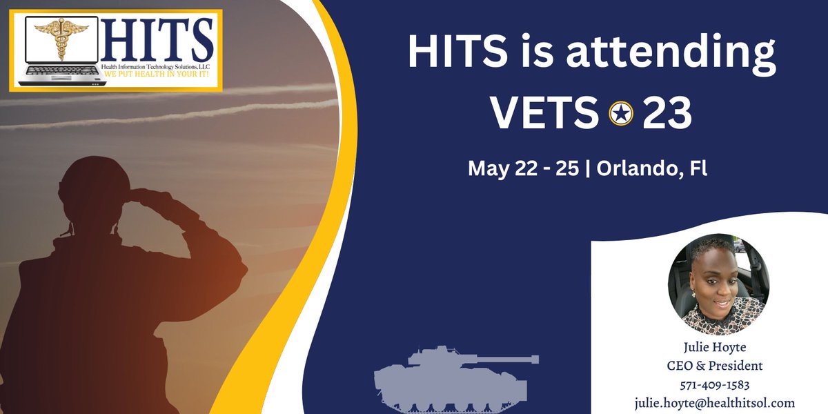 HITS will be attending VETS23 in Orlando, Florida in less than one week! We look forward to seeing you there! 

#veterans #smallbusinessowner #smallbusiness #govcon #federalcontracting #hits