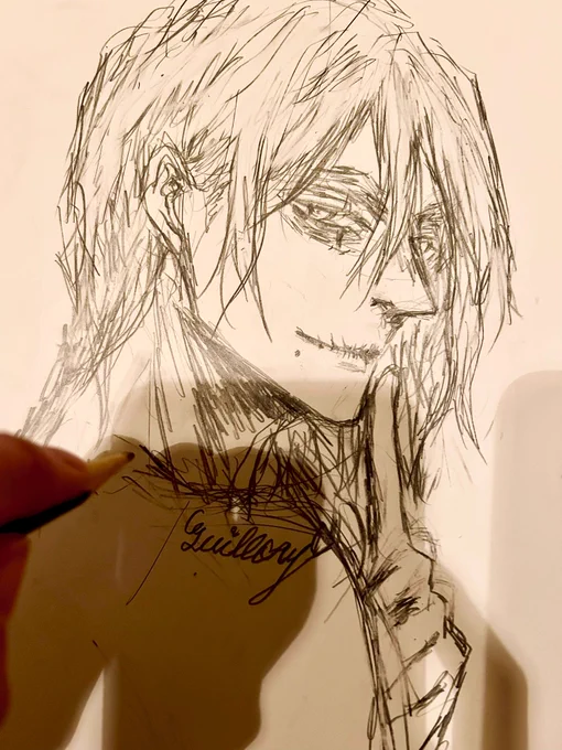 この胸を駆け抜けた ああ〜 眩しい恋人〜って歌聴きながら描きました