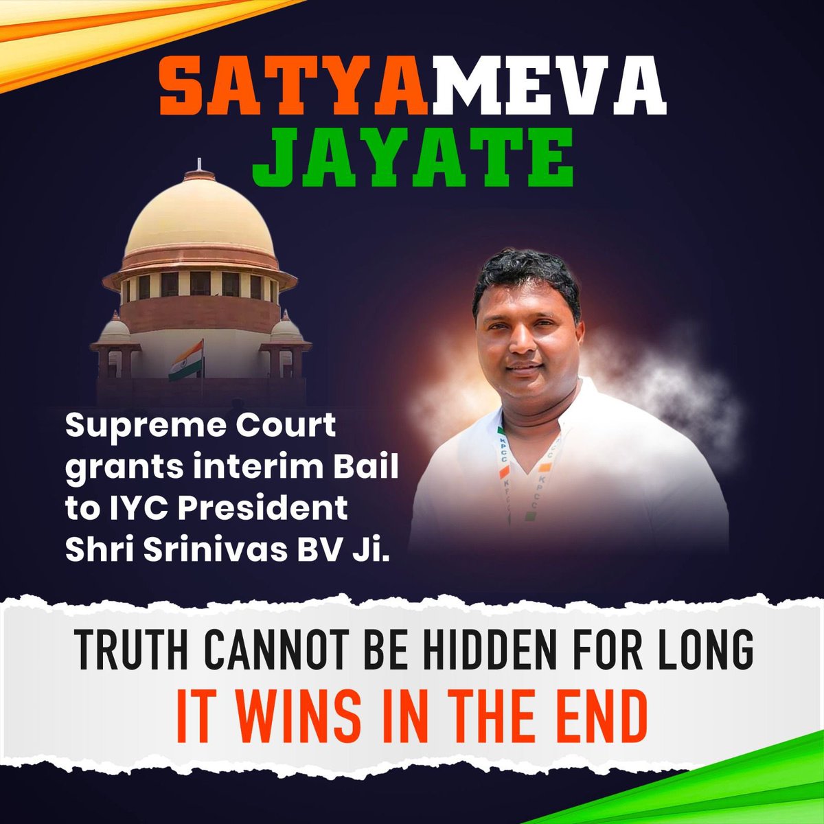 AbhimanyuP00NIA's tweet photo. #सत्यमेव_जयतें @srinivasiyc @IYC @Rajasthan_PYC https://t.co/Qtxsm5TGjp
