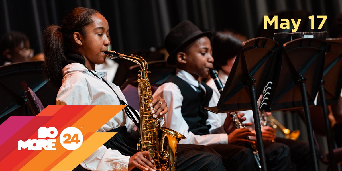 Today is #DoMore24, the DMV's largest annual 24-hour online fundraiser! Your support for DCYOP allows us to accept every interested young person who wants to transform their life through the power of music.   dcyop.org/donate/